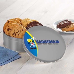 Logo Cookie Tins - HVAC Customer Gift